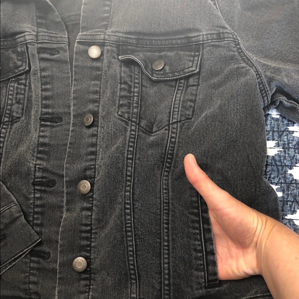 Washed black Old Navy denim jacket